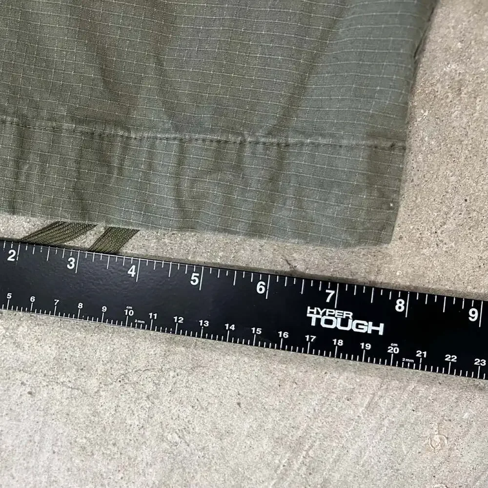 Y2K Nike SB Ripstop Cargo Pants Olive Green Skate Utility Relaxed 30x28